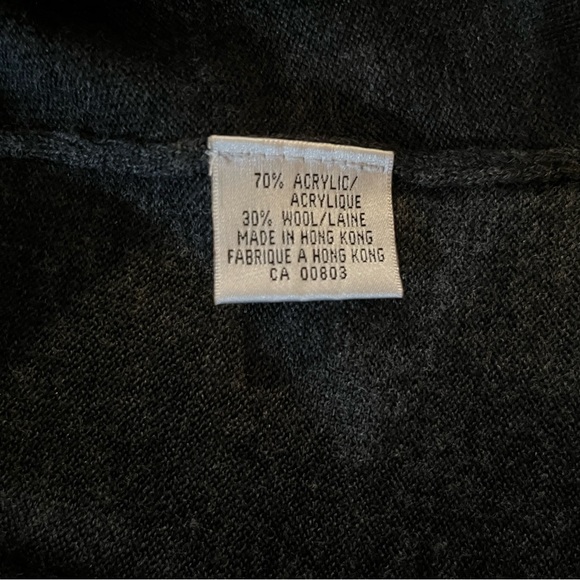 Dressy Grey/Black Top w/Embroidery - Picture 3 of 3